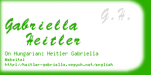 gabriella heitler business card